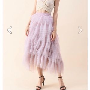 Lavender tulle skirt